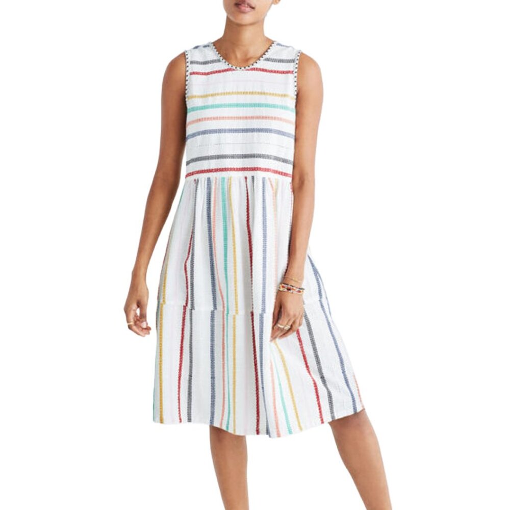 Ace & Jig Teasdale Sleeveless Midi Dress in Merry XS